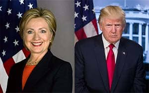 Hillary Clinton and Donald Trump